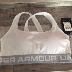 White Under Armour Sports Bra